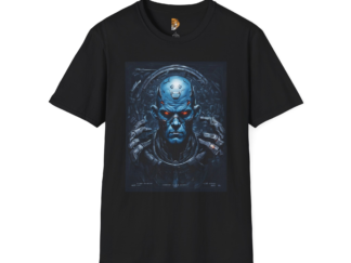 Futuristic Graphic Unisex T-Shirt - Bold Sci-Fi Design