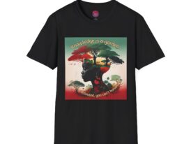 Knowledge is a Garden Inspirational Tree Design – Black Graphic Tee
