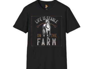 Life is Stable on the Farm Unisex Softstyle T-Shirt