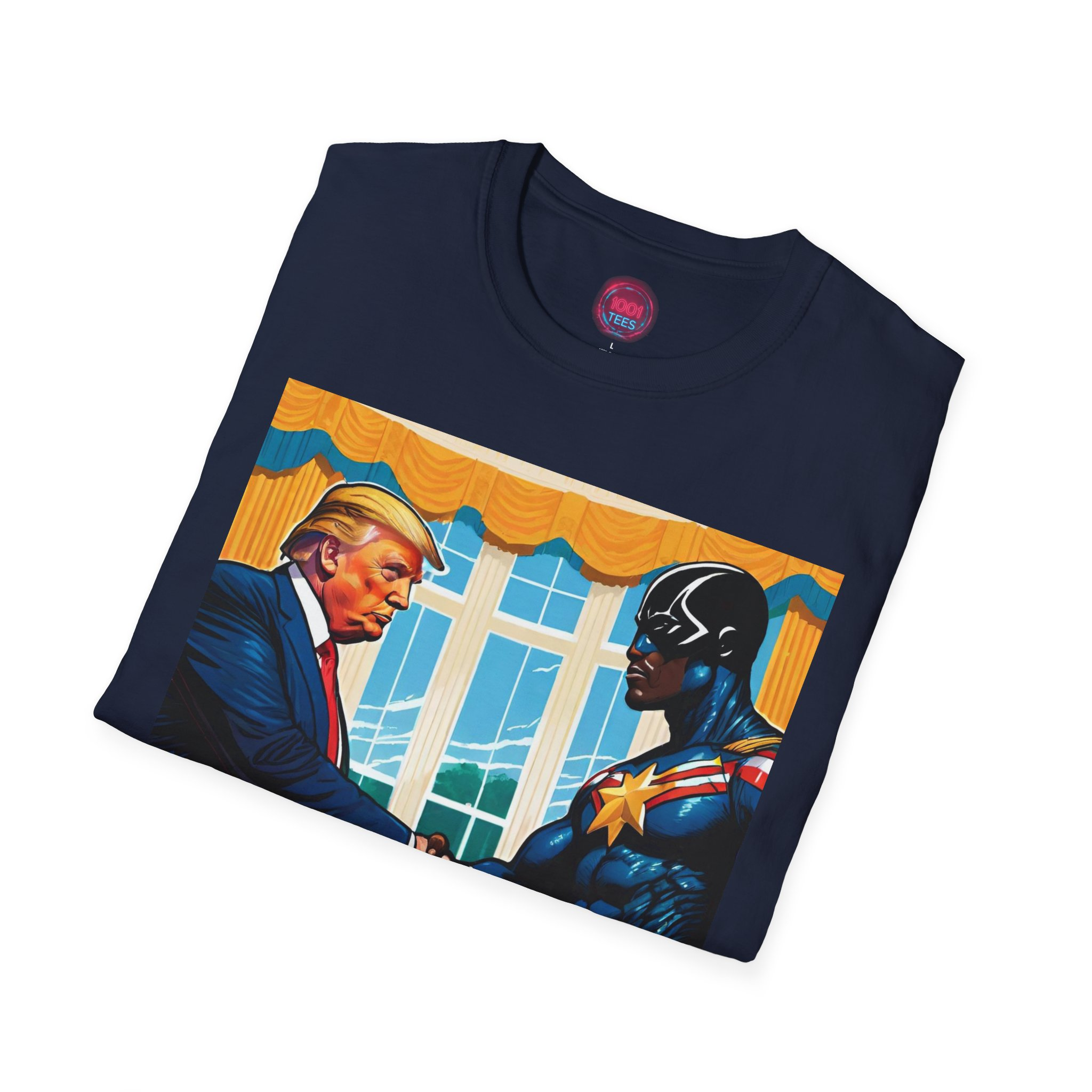 Superhero Politician T-Shirt | Unisex Softstyle Tee for Political Enthusiasts - Image 12