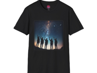 Celestial Adventure Unisex Softstyle T-Shirt - Perfect for Stargazers and Dreamers