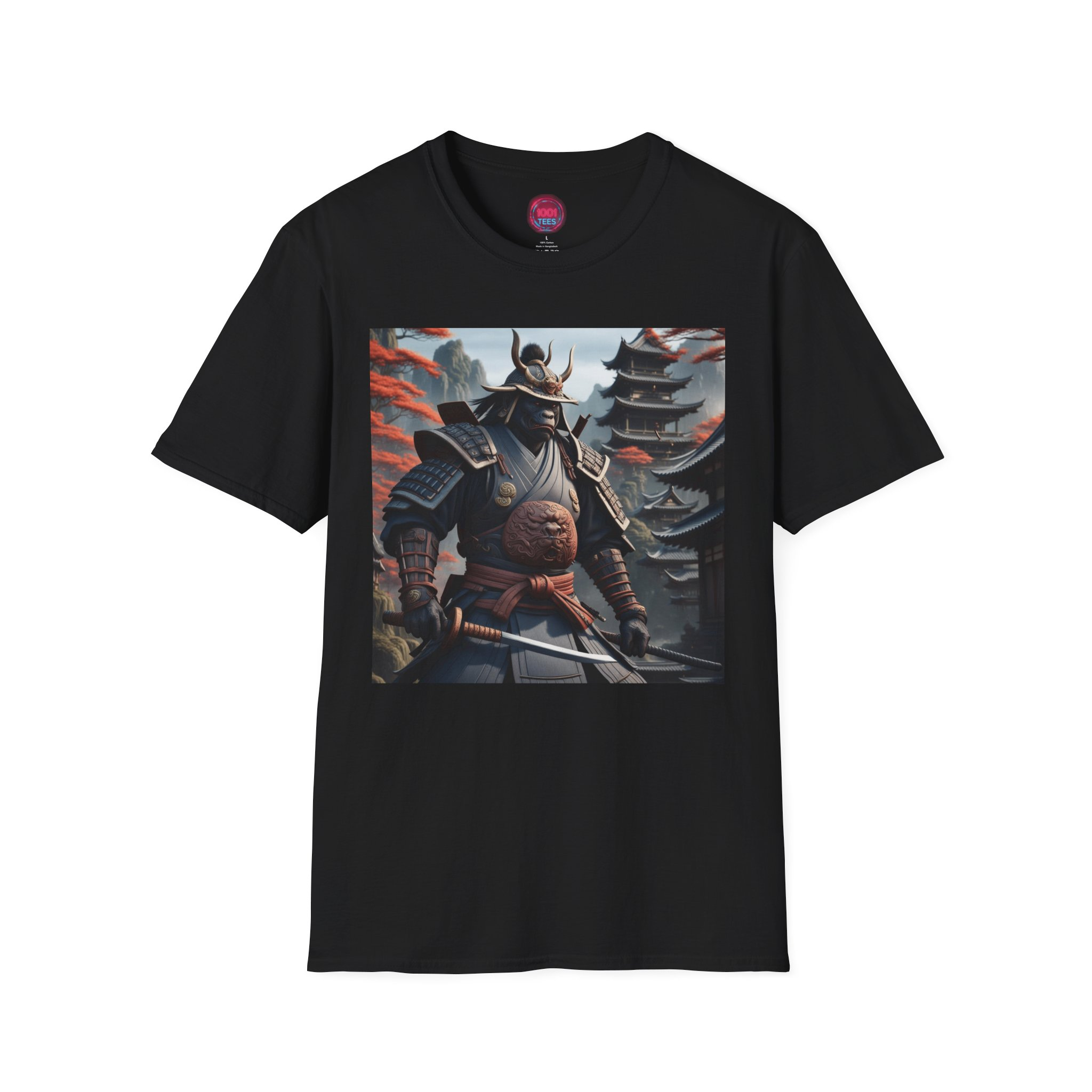 Epic Samurai Unisex Softstyle T-Shirt - Perfect for Anime Lovers & Gaming Fans