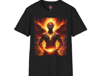 Unisex Softstyle T-Shirt - Fiery Angel Design