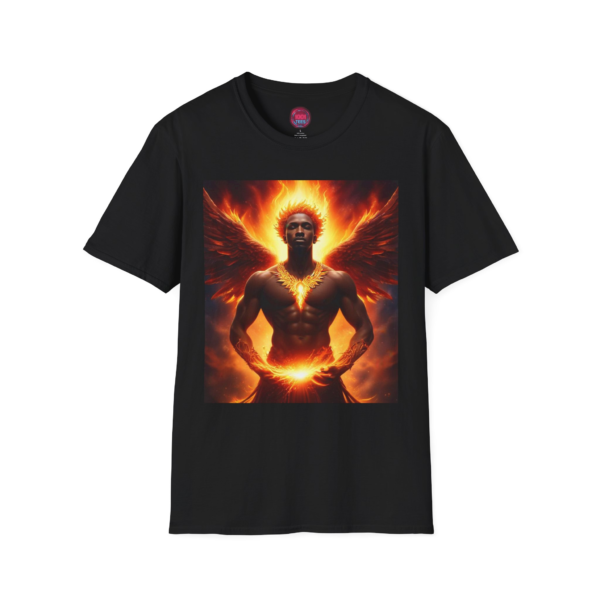 Unisex Softstyle T-Shirt - Fiery Angel Design