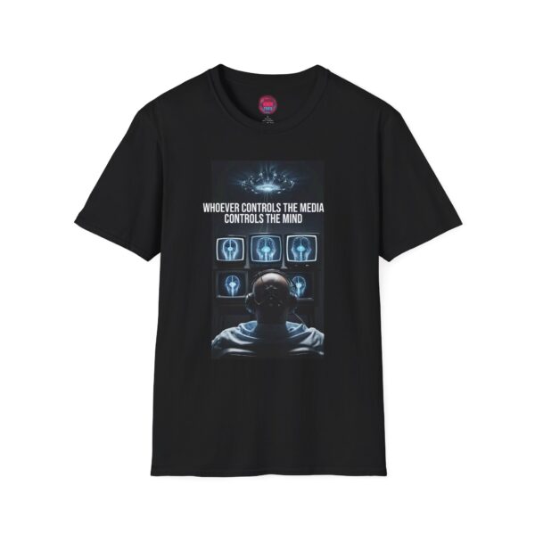 "Whoever controls the media controls the mind." Graphic Tee - Unisex Softstyle T-Shirt