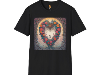 Floral Heart Unisex Softstyle T-Shirt - Perfect for Celebrations & Everyday Wear