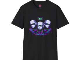 Cyberpunk AI Art – Black Graphic Tee