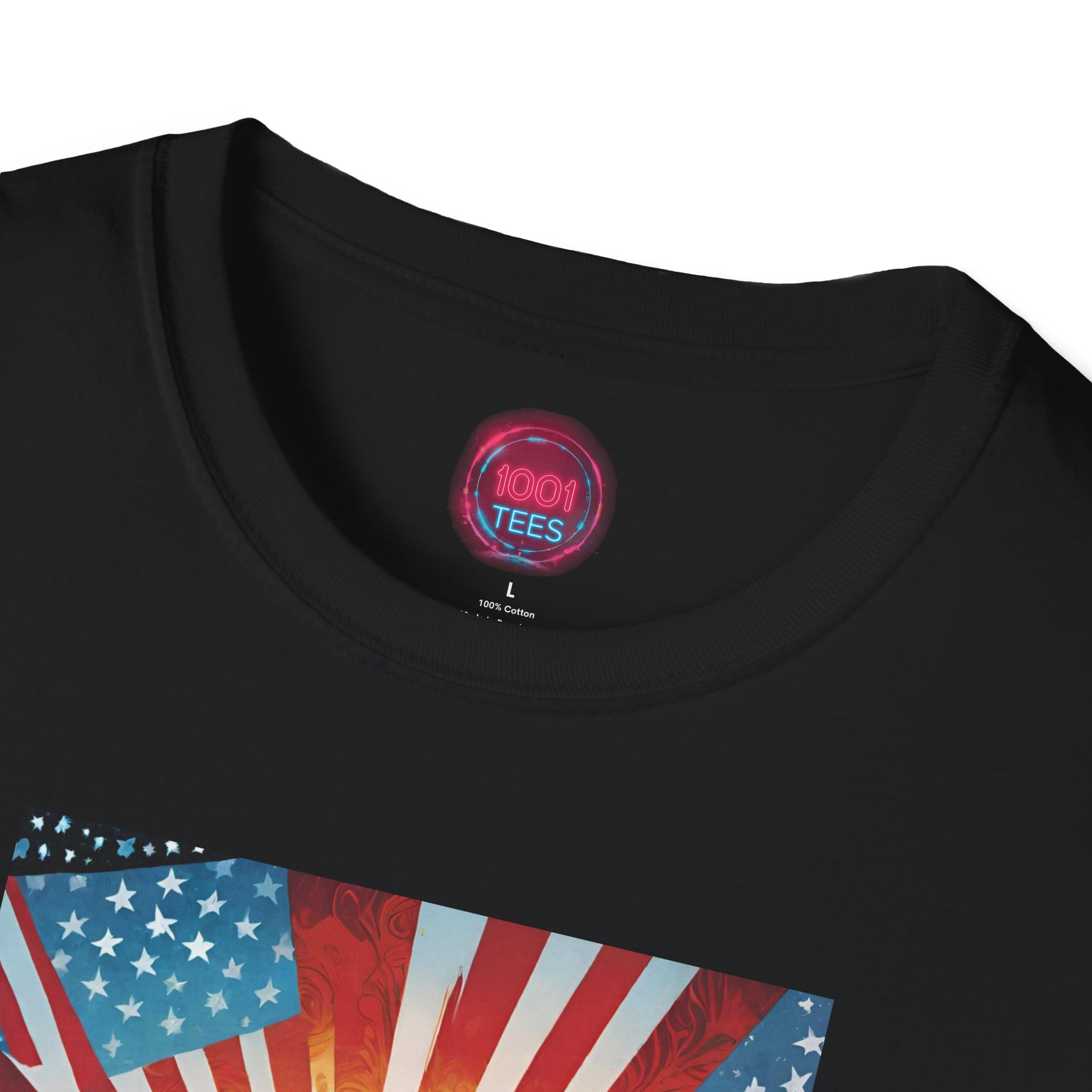 Inspirational Unisex Softstyle T-Shirt - Art of Leadership Design - Image 3