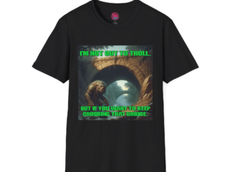 Funny Unisex Softstyle T-Shirt - "I'm Not Out to Troll" Graphic Tee