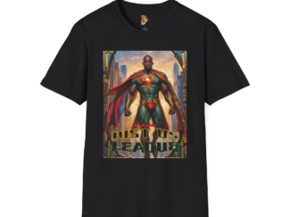 Just Us League Unisex Softstyle T-Shirt - Superhero Art Tee for Comic Fans
