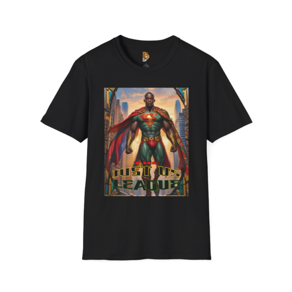 Just Us League Unisex Softstyle T-Shirt - Superhero Art Tee for Comic Fans