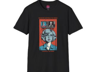 Unisex Softstyle T-Shirt - 'Whoever Controls the Media Controls the Mind' Graphic Tee