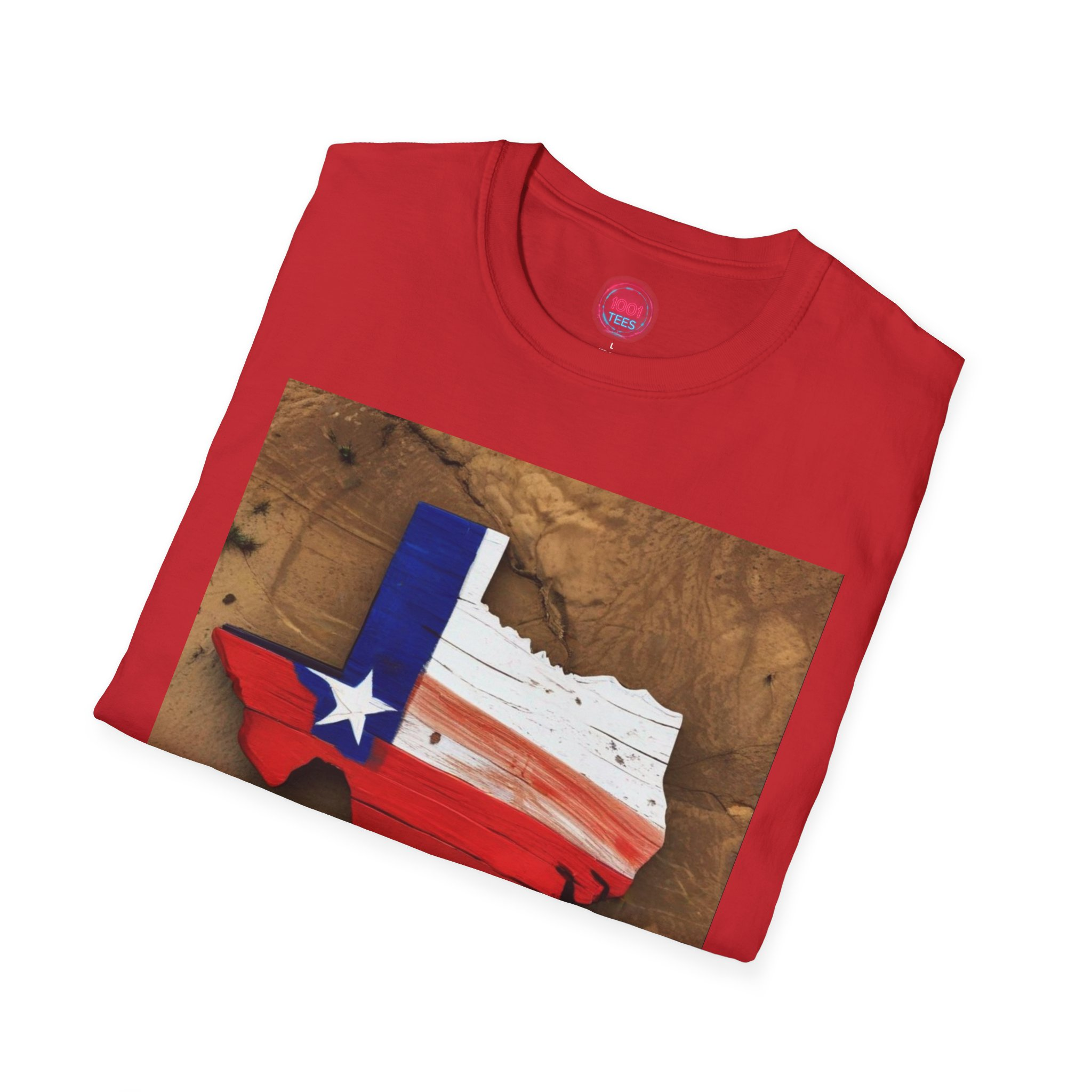 Texas Pride Unisex Softstyle T-Shirt - Vintage State Design - Image 16