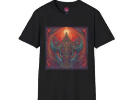 Mystical Vibe Bold Artwork for Spiritual Seekers – Black Graphic Tee
