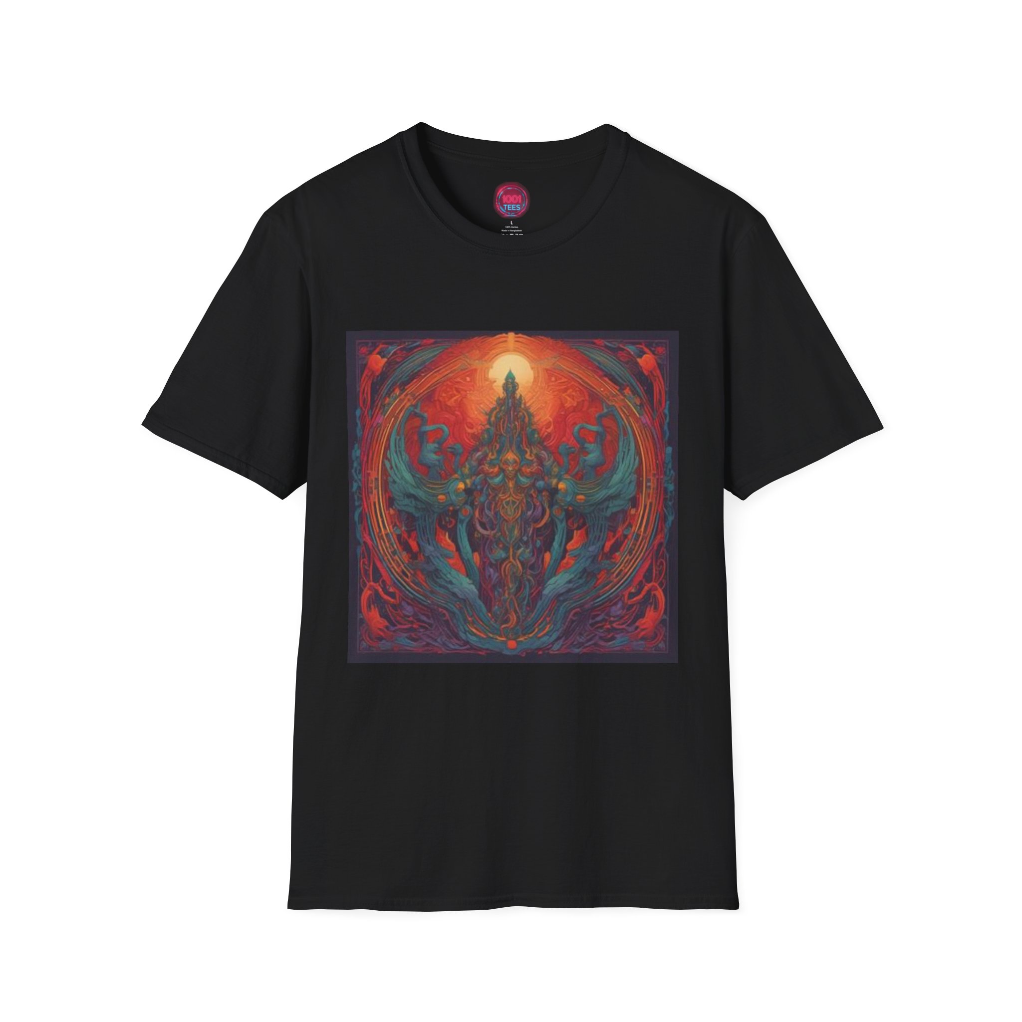 Mystical Vibe Unisex Softstyle T-Shirt - Bold Artwork for Spiritual Seekers
