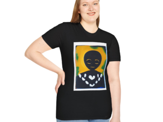 Graphic T-Shirt — Heart Collar Abstract Portrait Tee