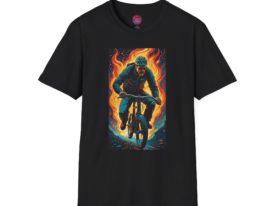 Fire Rider – Black Graphic Tee