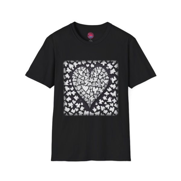 Heart Puzzle Unisex T-Shirt - Softstyle Graphic Tee for Love and Connection