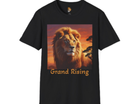Grand Rising Lion – Black Graphic Tee