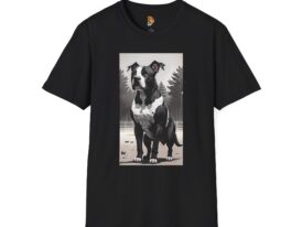 Stylish Pit Bull Graphic Soft T-Shirt – Black Graphic Tee