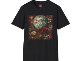 Artistic Universe Vibrant Design for Art Lovers – Black Graphic Tee