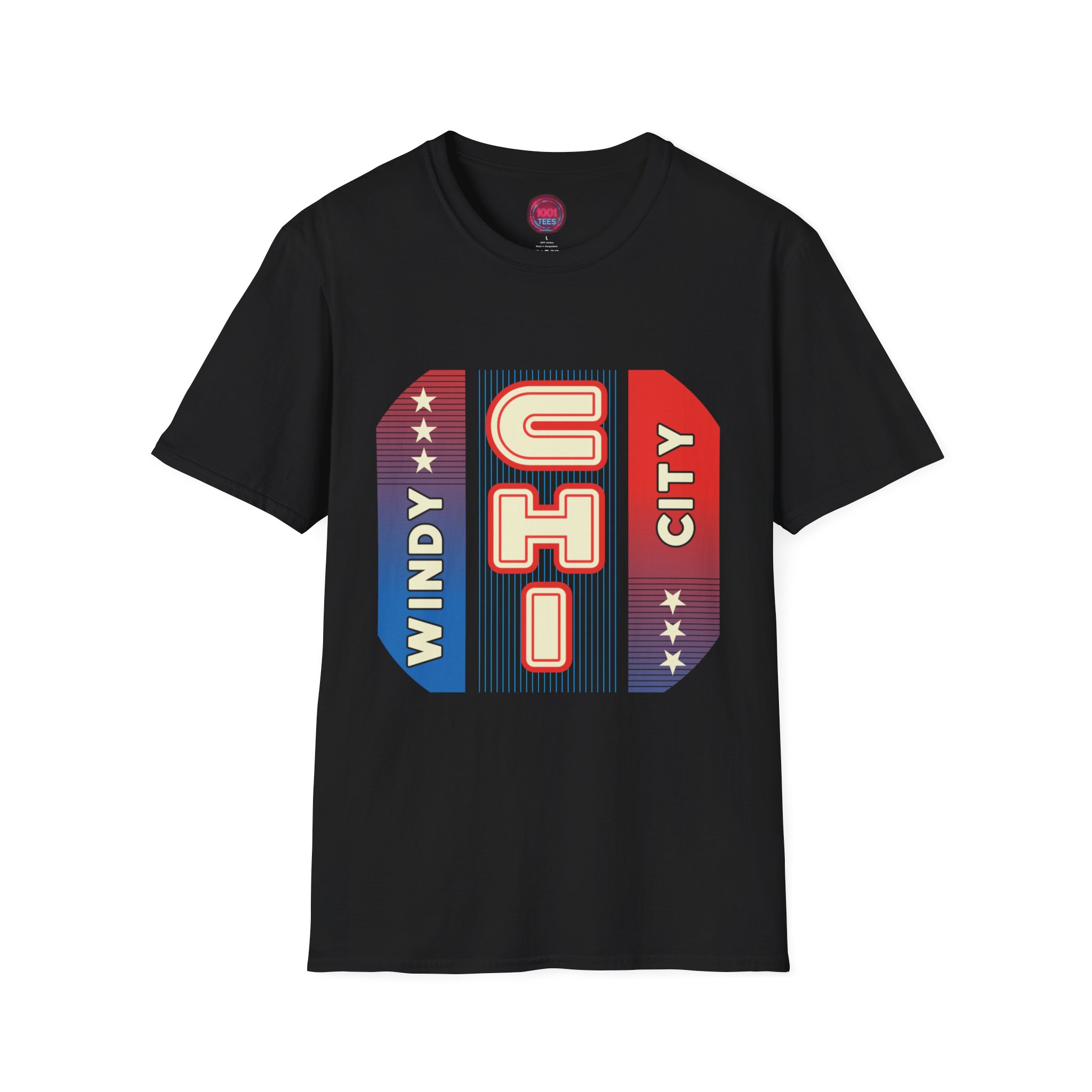 Windy City Retro Vibes Unisex T-Shirt - Chicago Graphic Tee - Image 5