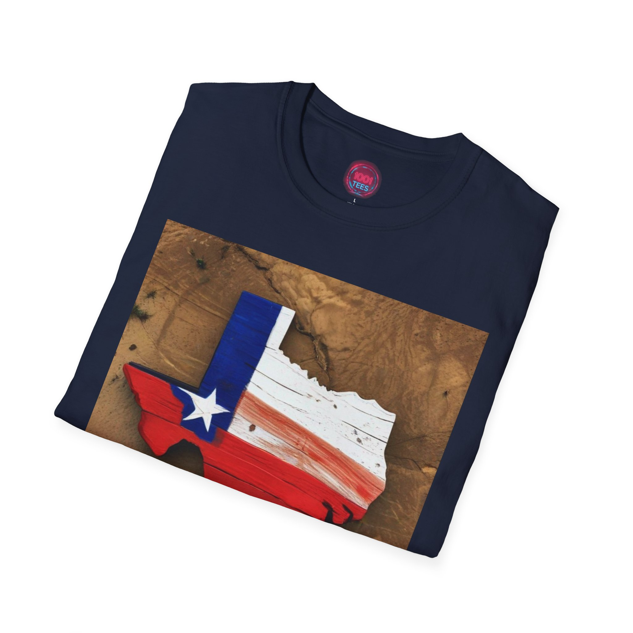Texas Pride Unisex Softstyle T-Shirt - Vintage State Design - Image 12