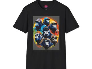 Vibrant Monkey Art Unisex T-Shirt - Fun and Funky Graphic Tee for Animal Lovers