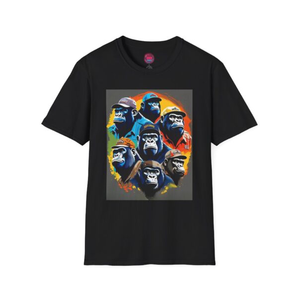 Vibrant Monkey Art Unisex T-Shirt - Fun and Funky Graphic Tee for Animal Lovers