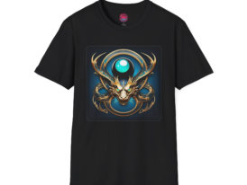 Mythical Dragon Unique for Fantasy Lovers – Black Graphic Tee