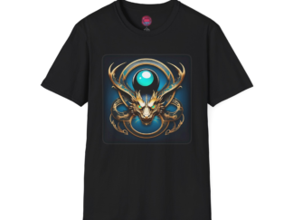 Mythical Dragon Unisex Softstyle T-Shirt - Unique Graphic Tee for Fantasy Lovers