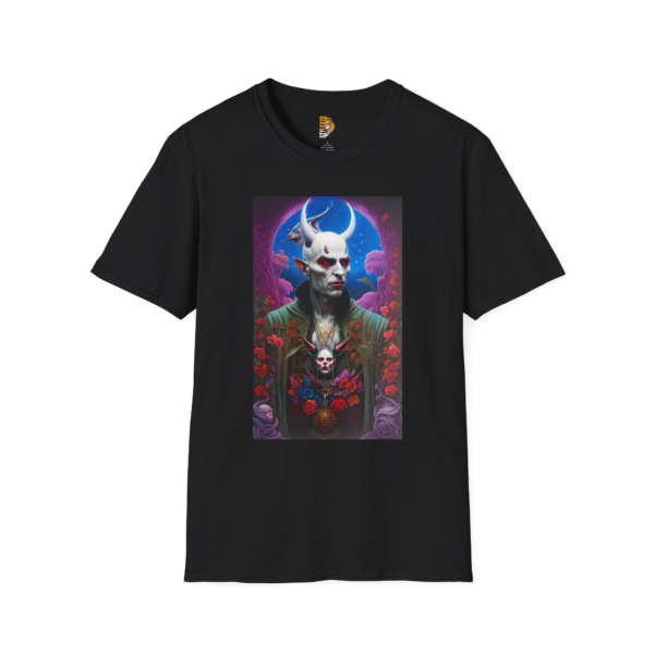 Dark Fantasy Unisex Softstyle T-Shirt with Vampire Design