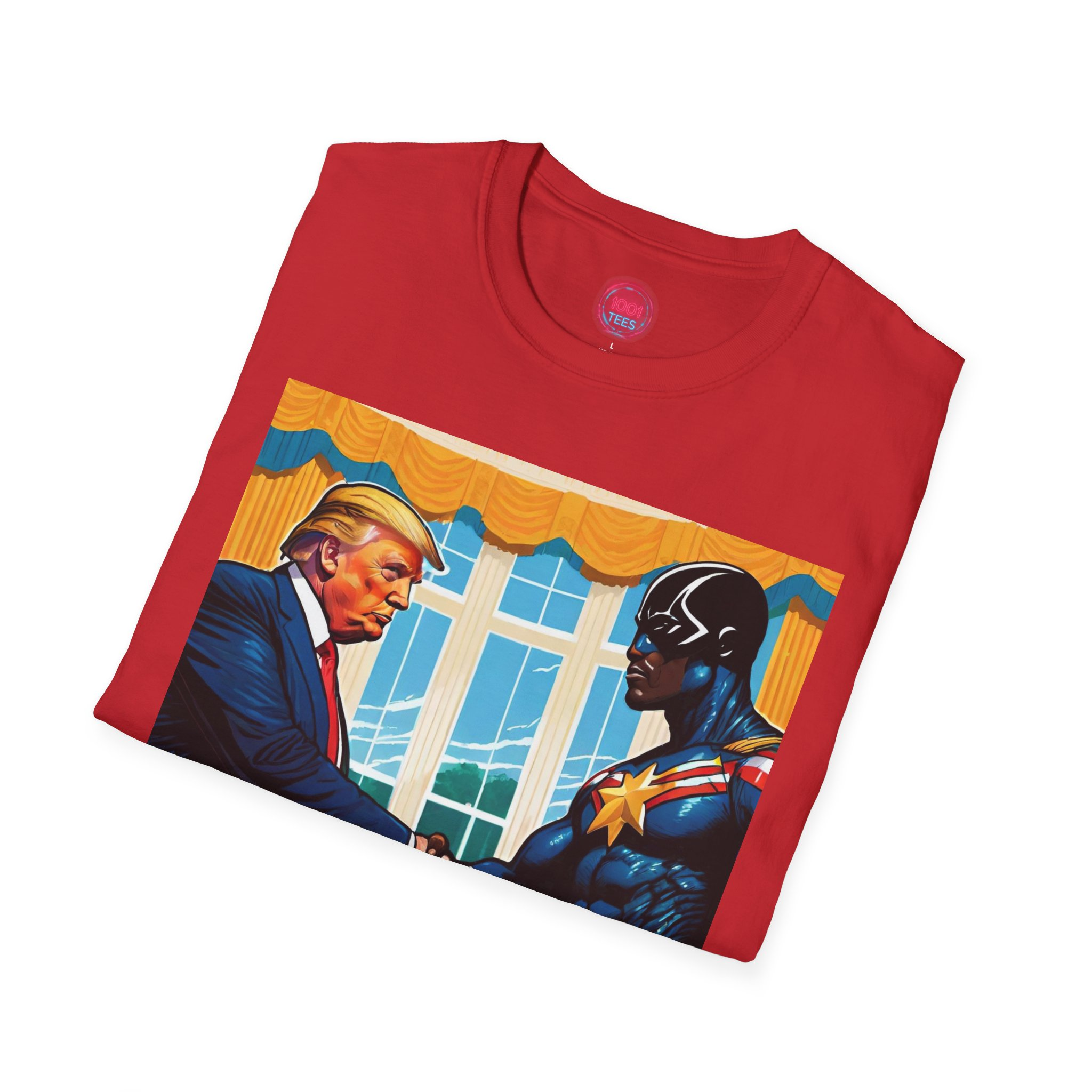 Superhero Politician T-Shirt | Unisex Softstyle Tee for Political Enthusiasts - Image 16