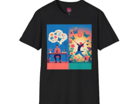 Inspiration Creative Mind & Freedom Design – Black Graphic Tee