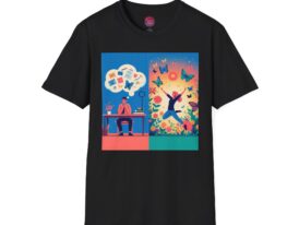 Inspiration Creative Mind & Freedom Design – Black Graphic Tee
