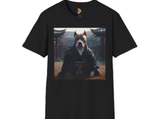 Samurai Dog Unisex Softstyle T-Shirt | Unique Pet Lover Gift