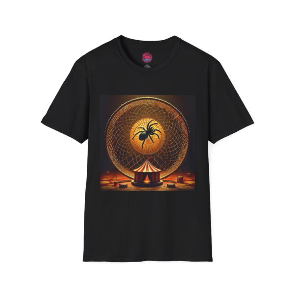 Creepy Circus Unisex Softstyle T-Shirt - Spider Design