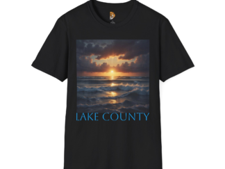 Lake County Sunset Unisex Softstyle T-Shirt - Beach Vibes Apparel