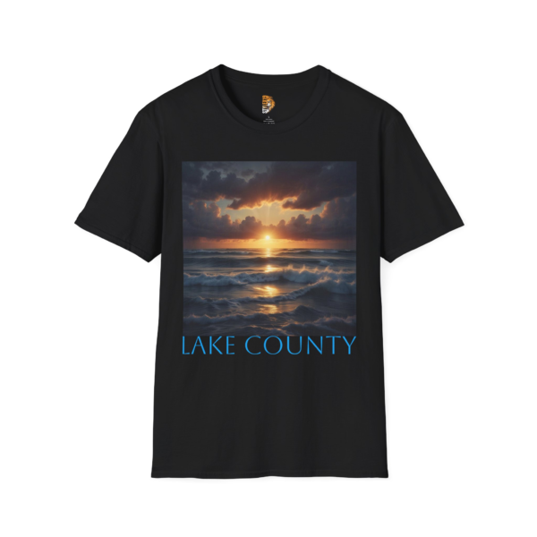 Lake County Sunset Unisex Softstyle T-Shirt - Beach Vibes Apparel