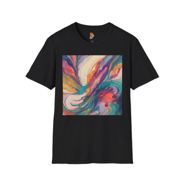 Colorful Abstract Art Unisex Softstyle T-Shirt - Perfect for Art Lovers