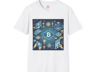 Cryptocurrency Unisex Softstyle T-Shirt – Bitcoin Design Graphic Tee