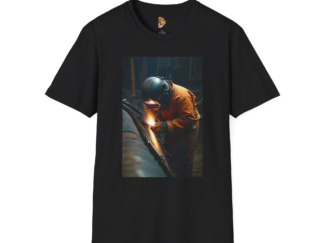 Welding Worker Graphic T-Shirt - Perfect for Tradespeople and DIY Enthusiasts