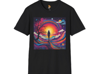 Cosmic Journey Unisex T-Shirt - Vibrant Design for Dreamers and Explorers