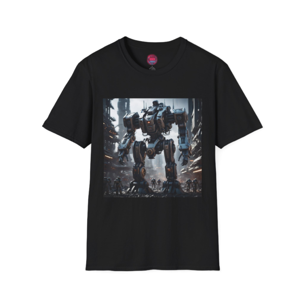 Futuristic Robot Unisex T-Shirt - Softstyle Graphic Tee for Sci-Fi Fans