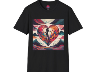 Artistic Heart Unisex Softstyle T-Shirt - Perfect for Art Lovers and Celebrations