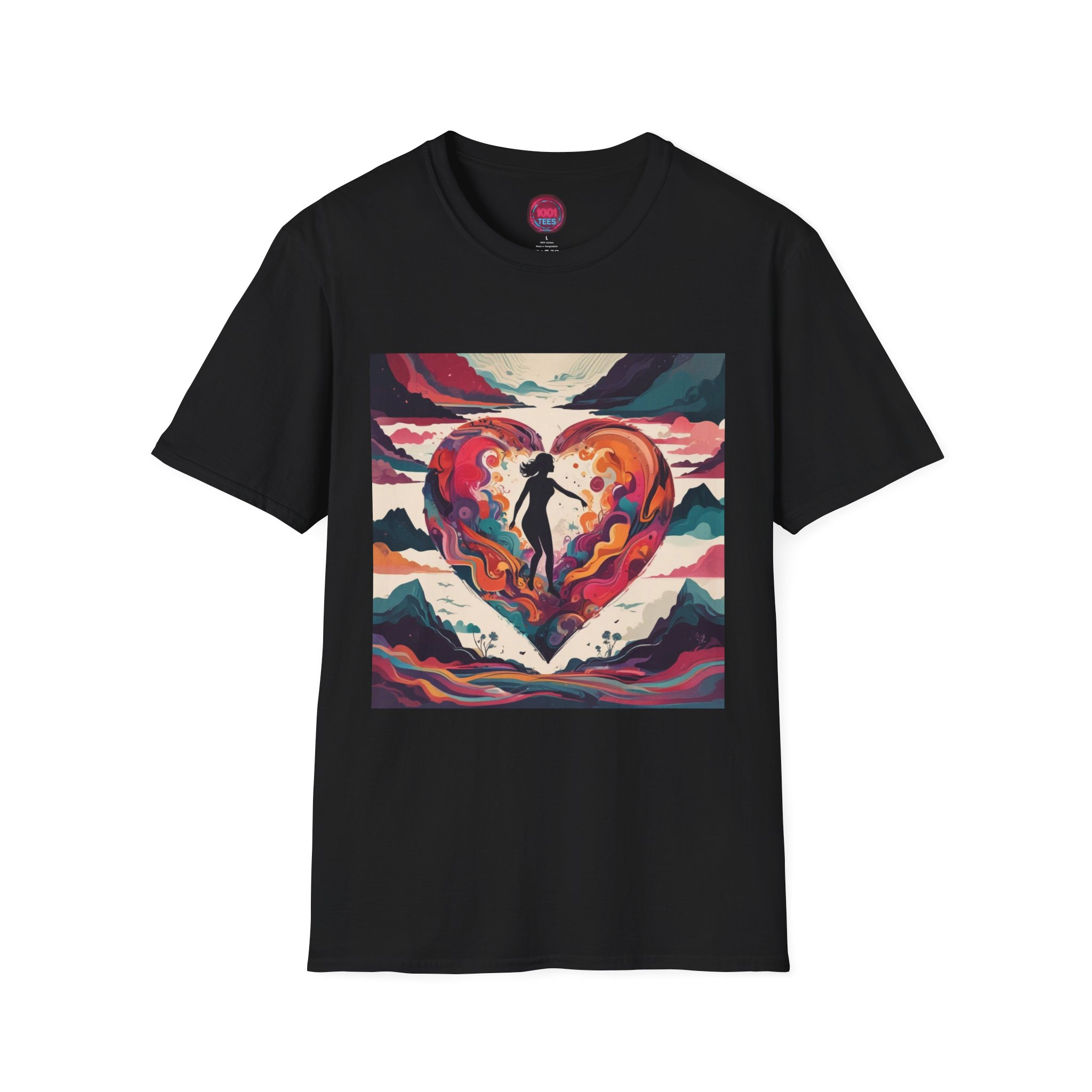 Artistic Heart Unisex Softstyle T-Shirt - Perfect for Art Lovers and Celebrations