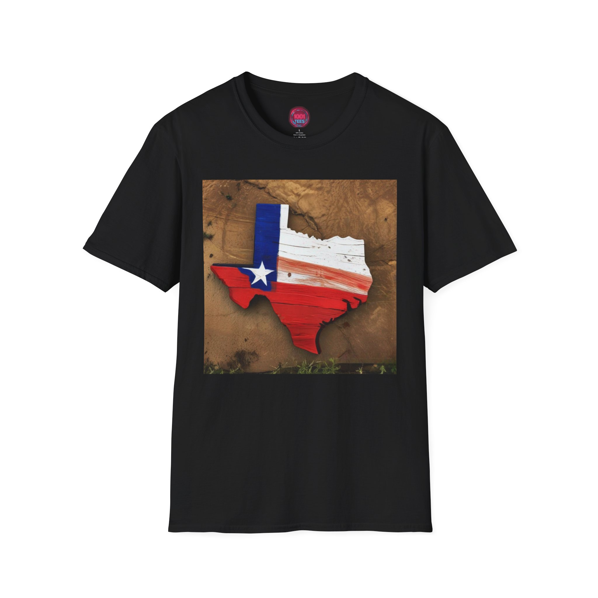 Texas Pride Unisex Softstyle T-Shirt - Vintage State Design - Image 5