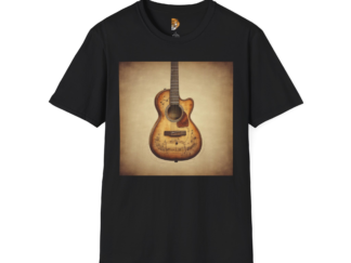 Vintage Guitar Unisex Softstyle T-Shirt - Perfect Gift for Music Lovers