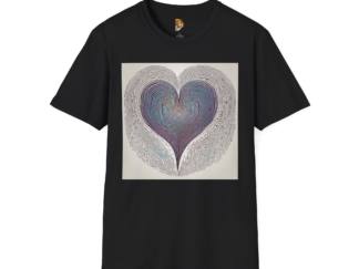 Vibrant Heart Design Unisex Softstyle T-Shirt - Perfect for Love Celebrations
