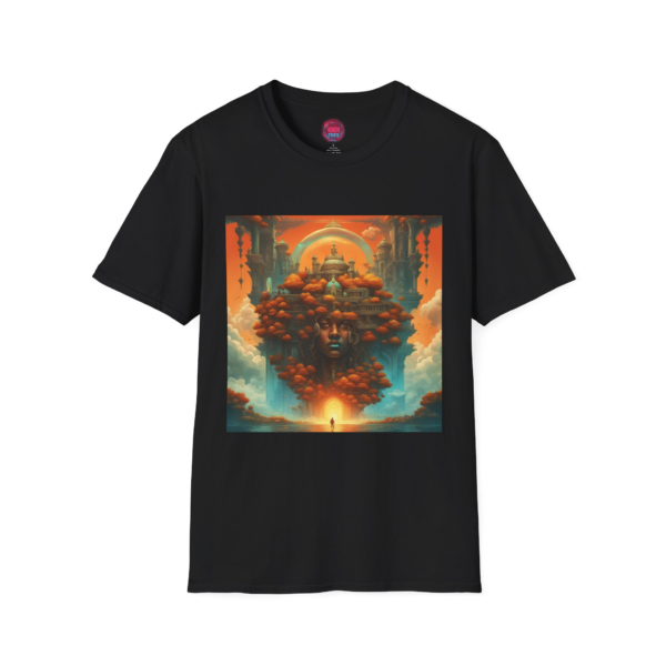 Dreamscape Unisex Softstyle T-Shirt - Artistic Fantasy Design for Creative Souls